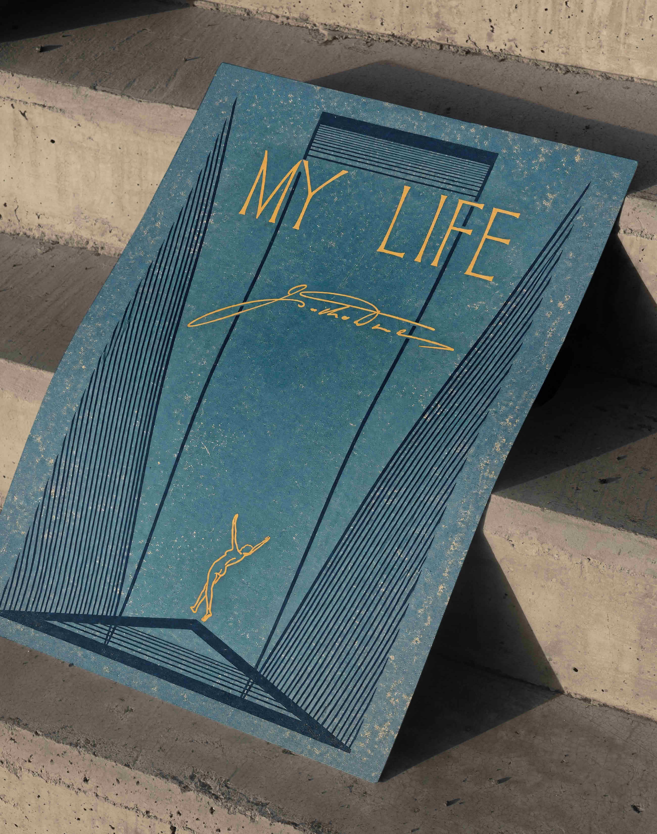 My Life, Isadora Duncan (1927) – Erken Art Deco Vintage Grafik Tasarım Posteri