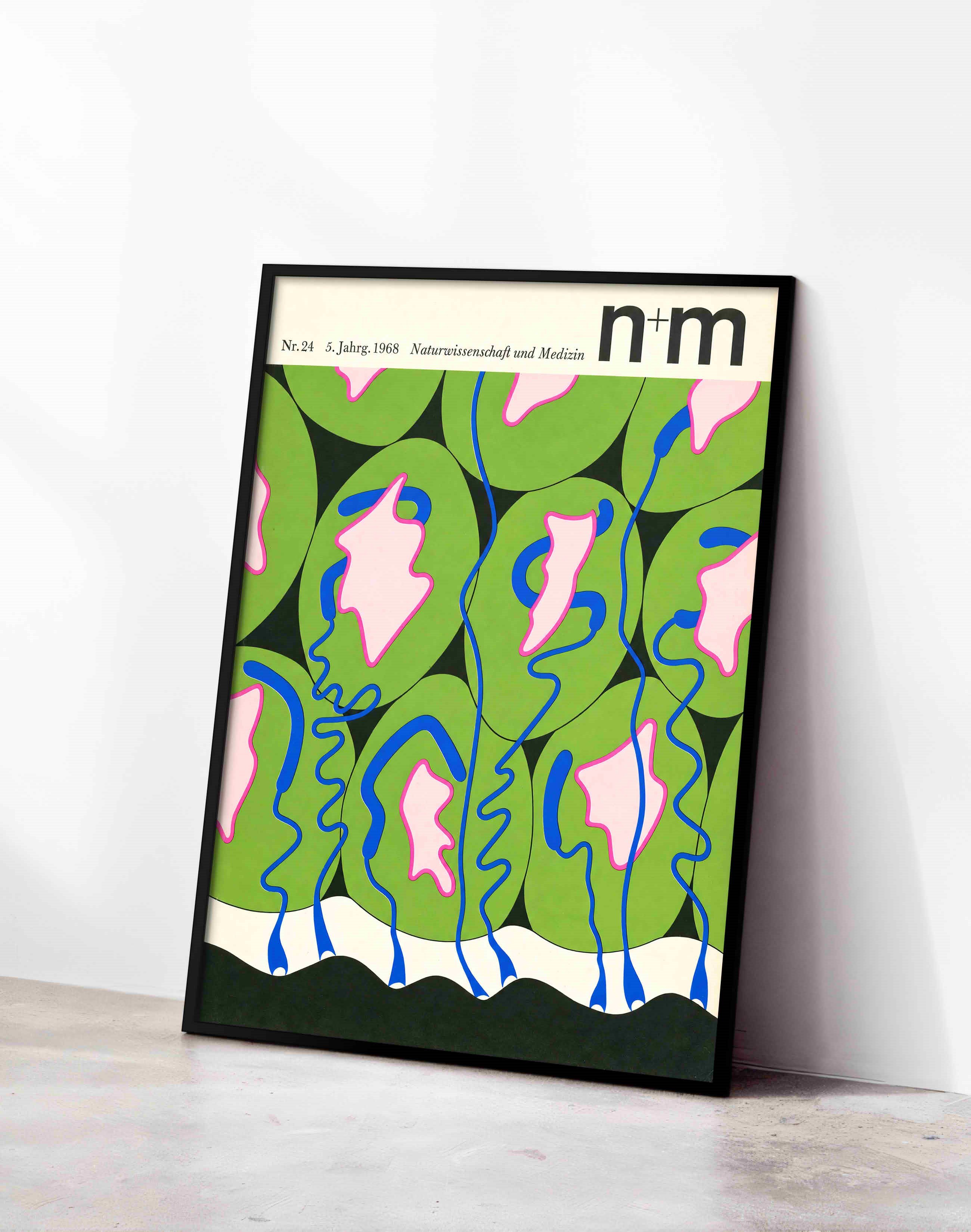 N+M No.24 (1968) – Erwin Poell Alman Mid-Century Grafik Tasarım Posteri