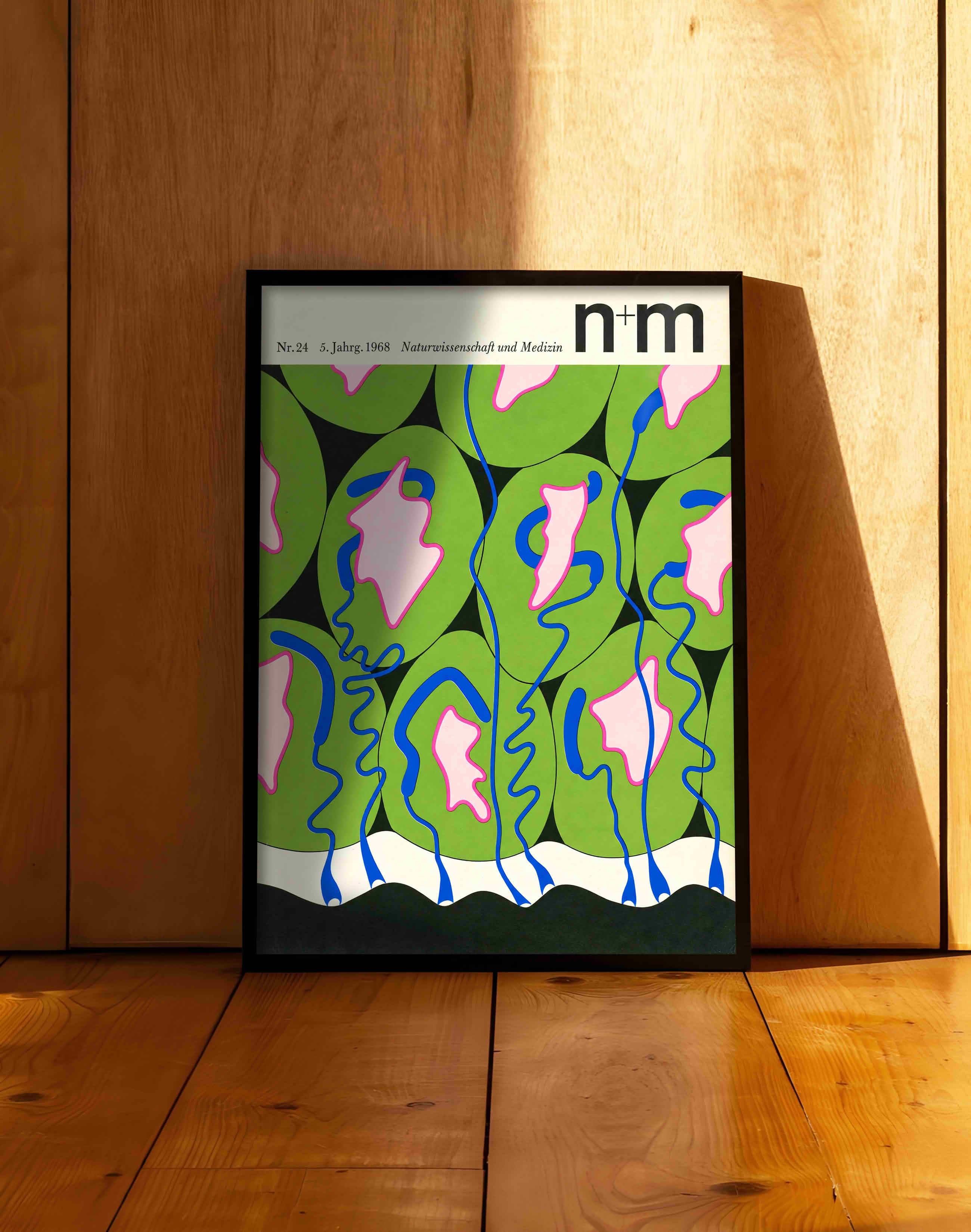N+M No.24 (1968) – Erwin Poell Alman Mid-Century Grafik Tasarım Posteri