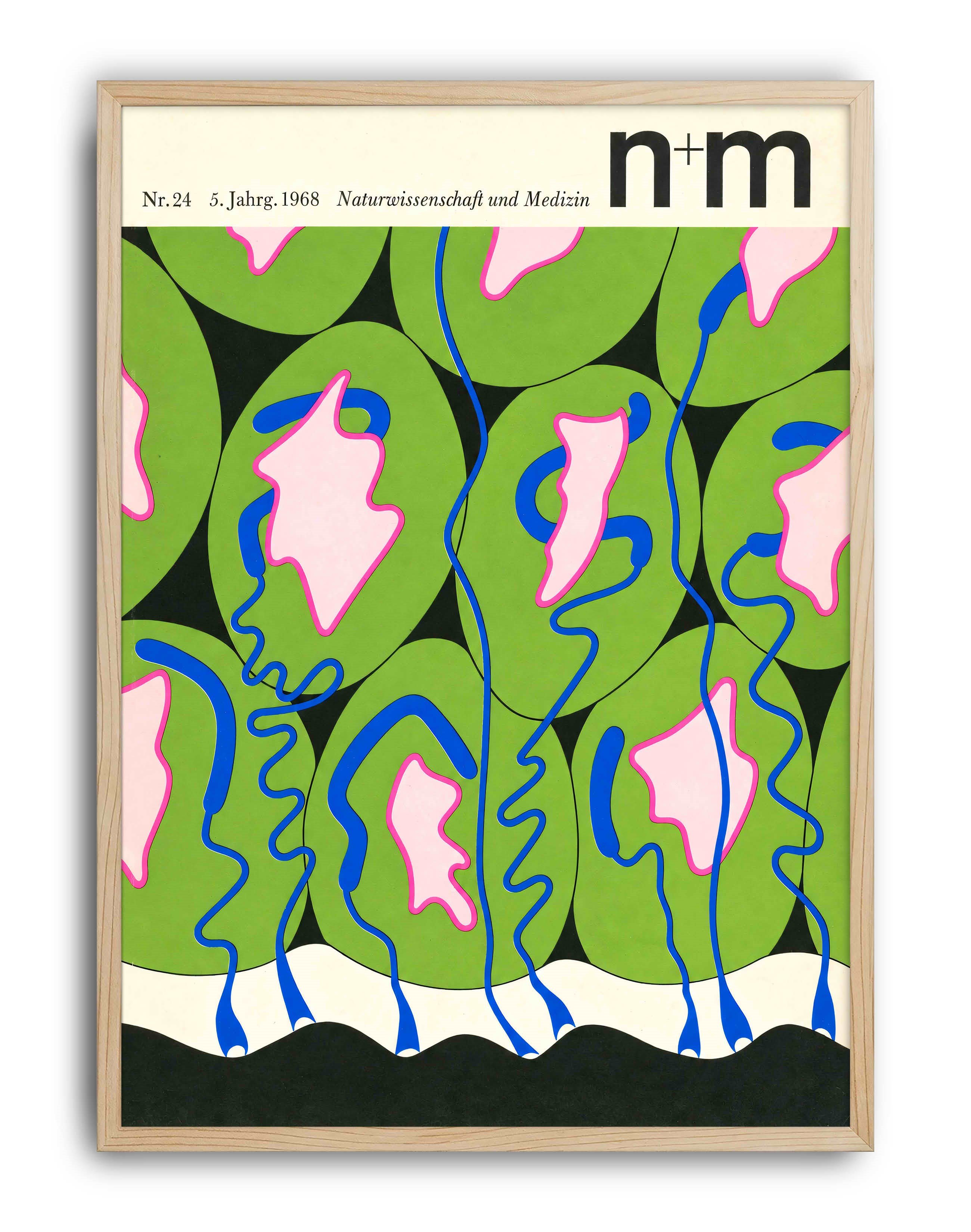N+M No.24 (1968) – Erwin Poell Alman Mid-Century Grafik Tasarım Posteri