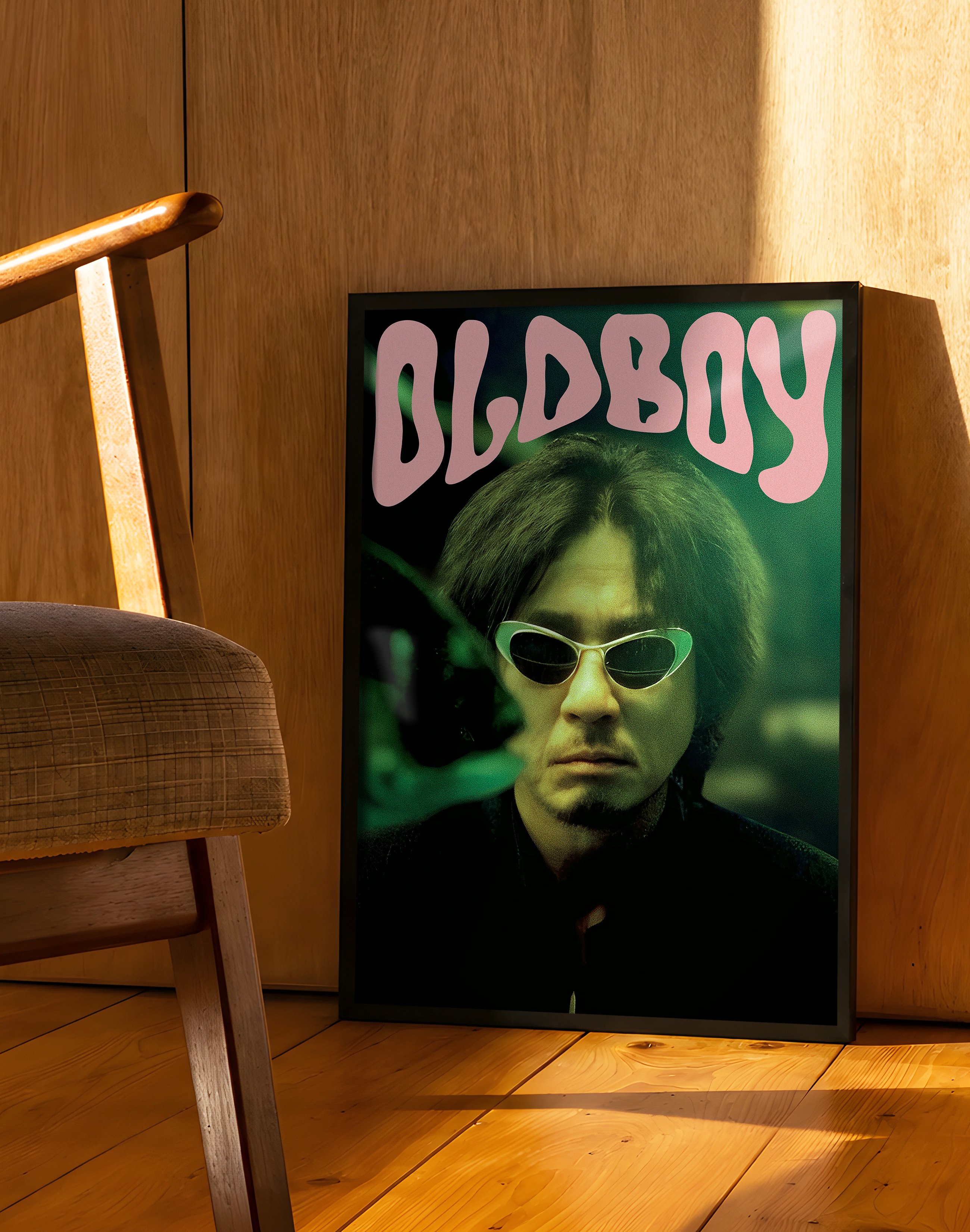 Oldboy Cult Cinema Duvar Tablosu – Yeşil Siyah Film Poster