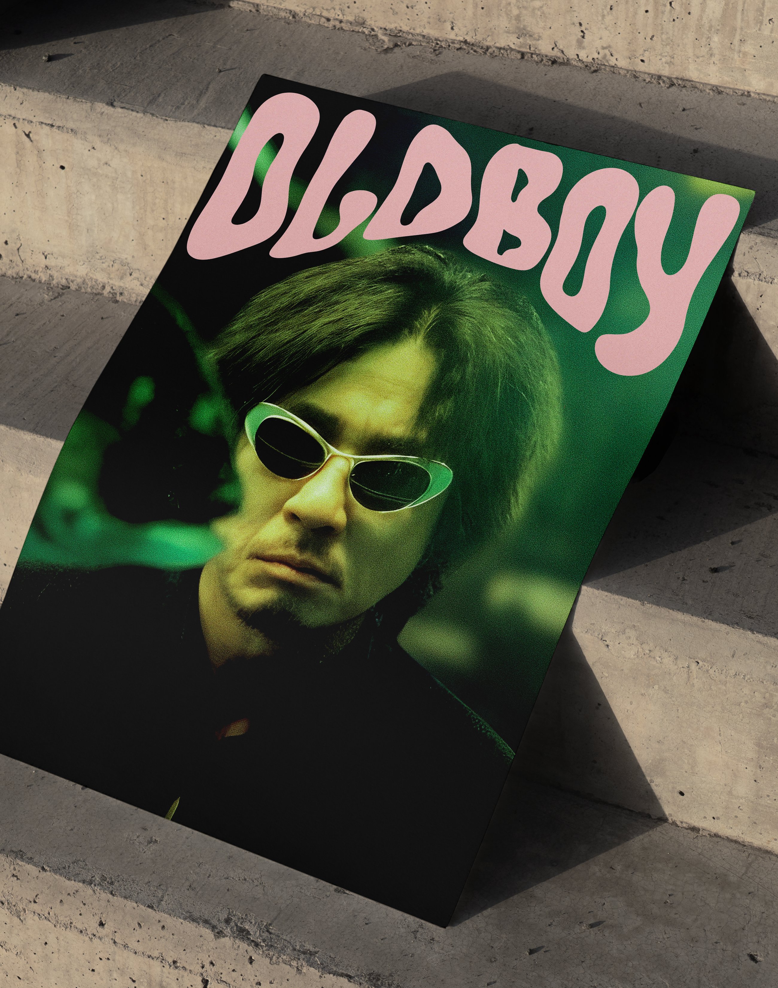 Oldboy Cult Cinema Duvar Tablosu – Yeşil Siyah Film Poster
