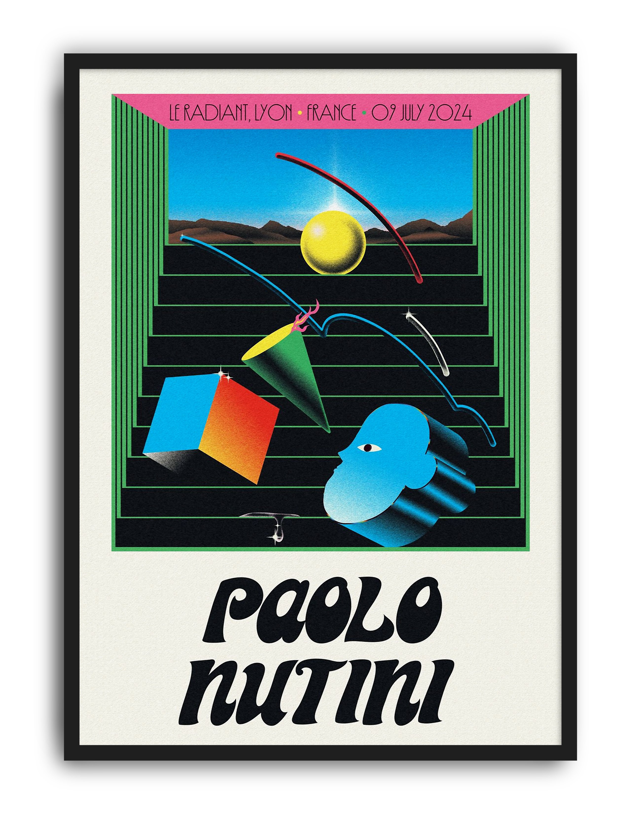 Paolo Nutini Retro Konser Duvar Tablosu – Renkli Vintage Poster