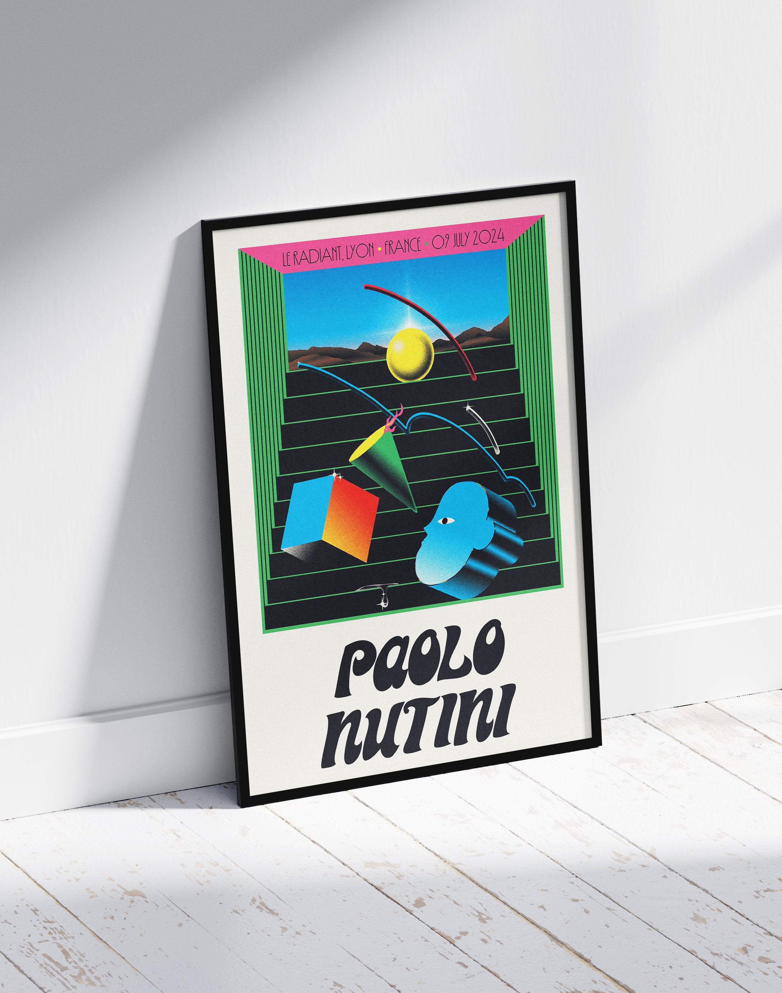 Paolo Nutini Retro Konser Duvar Tablosu – Renkli Vintage Poster