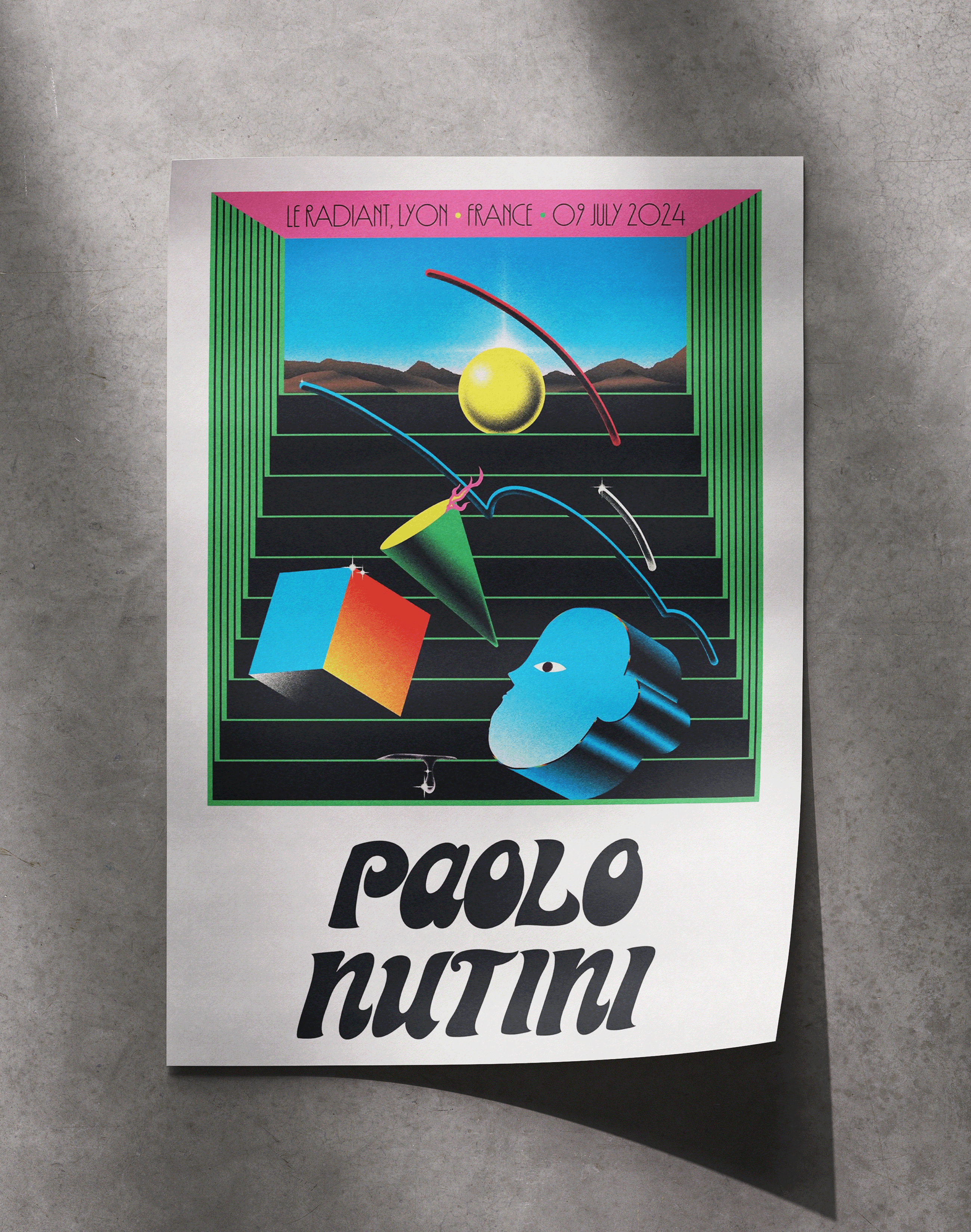 Paolo Nutini Retro Konser Duvar Tablosu – Renkli Vintage Poster