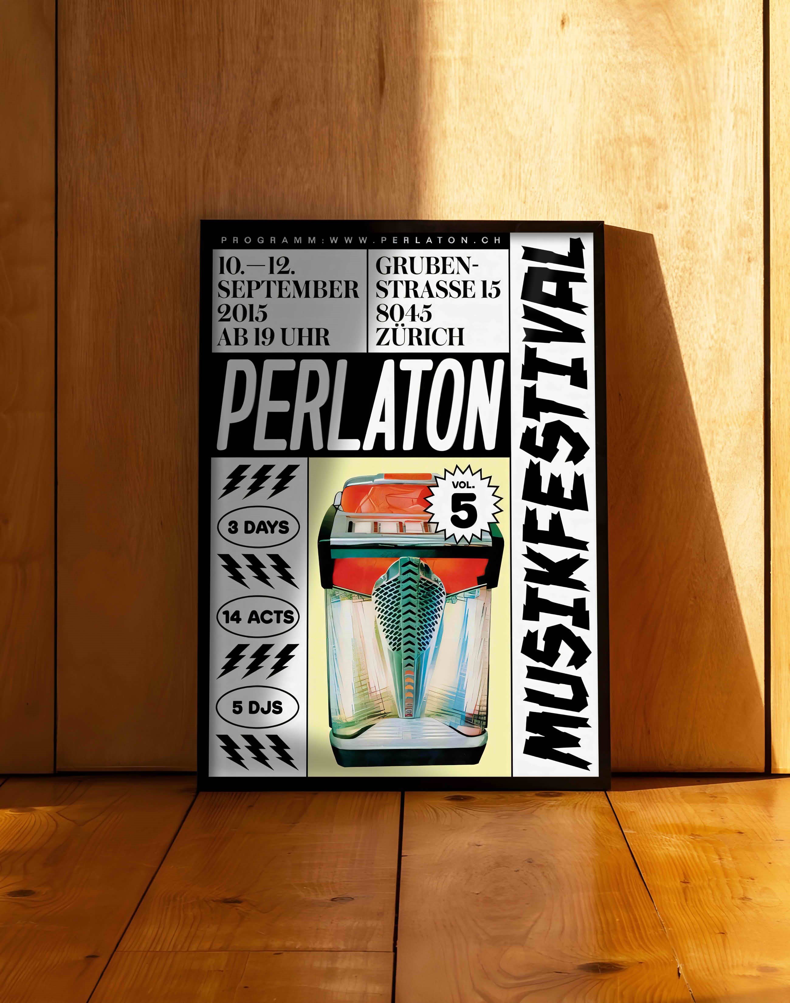 Perlaton Jukebox Modern Duvar Tablosu - Siyah Beyaz Retro Müzik Poster