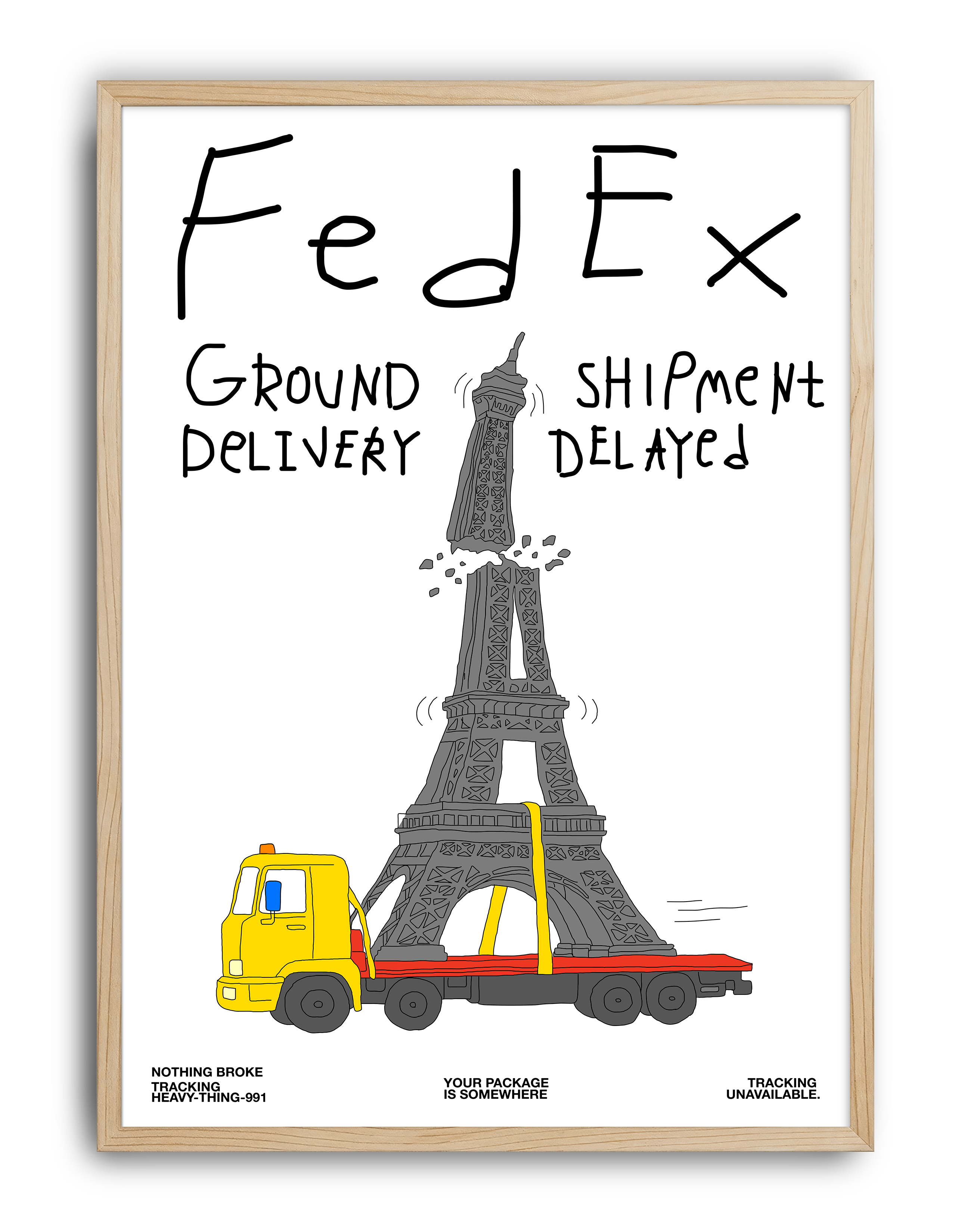 Shipment Delayed Eiffel Tower by Anna Matevosian