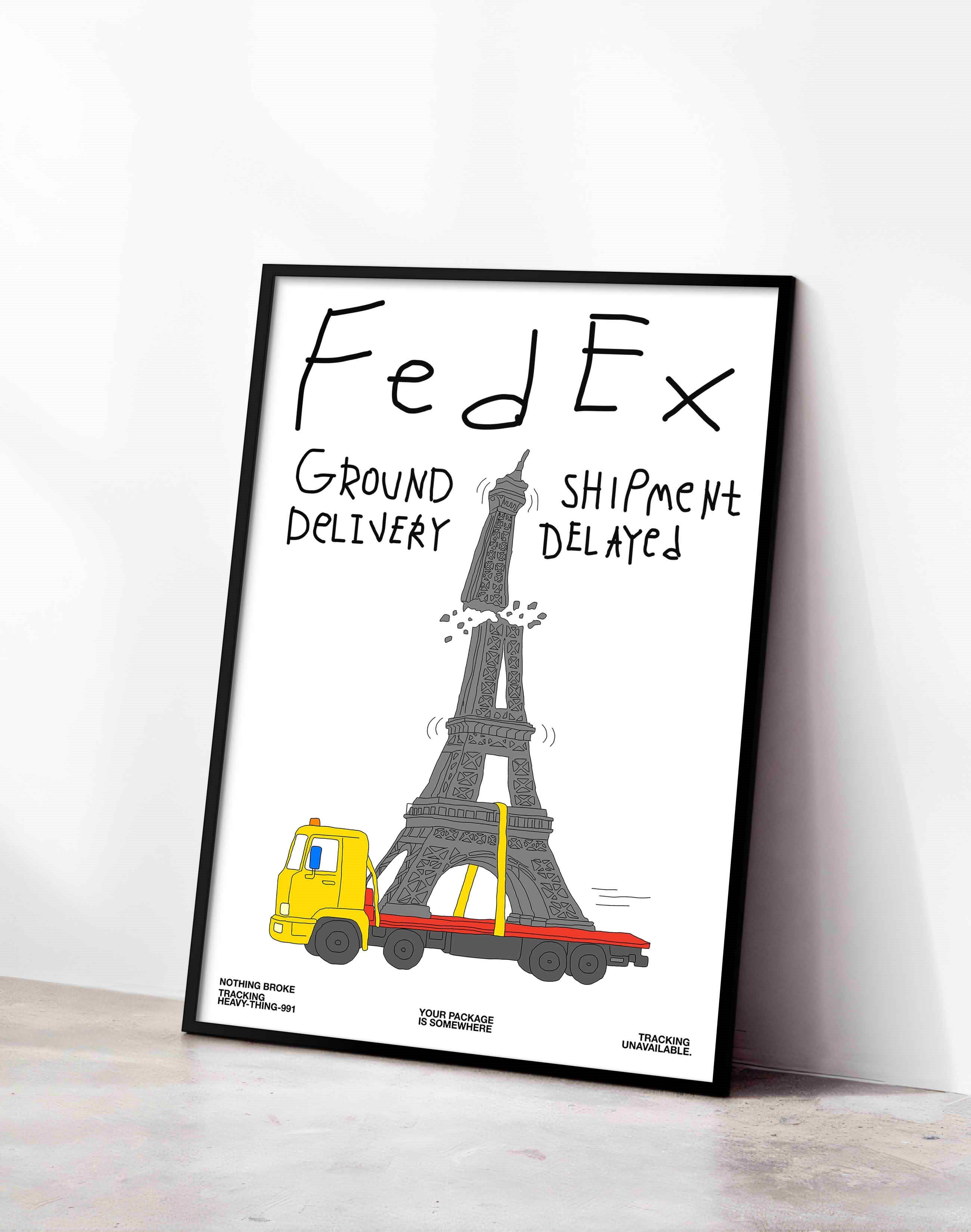 Shipment Delayed Eiffel Tower by Anna Matevosian