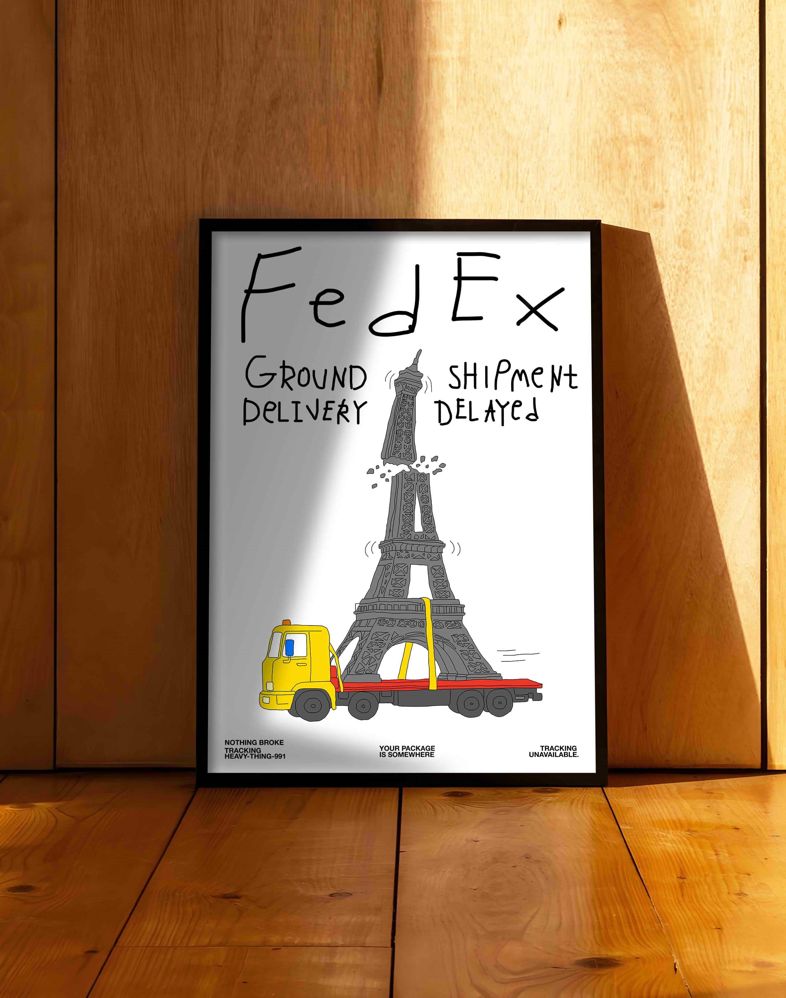 Shipment Delayed Eiffel Tower by Anna Matevosian