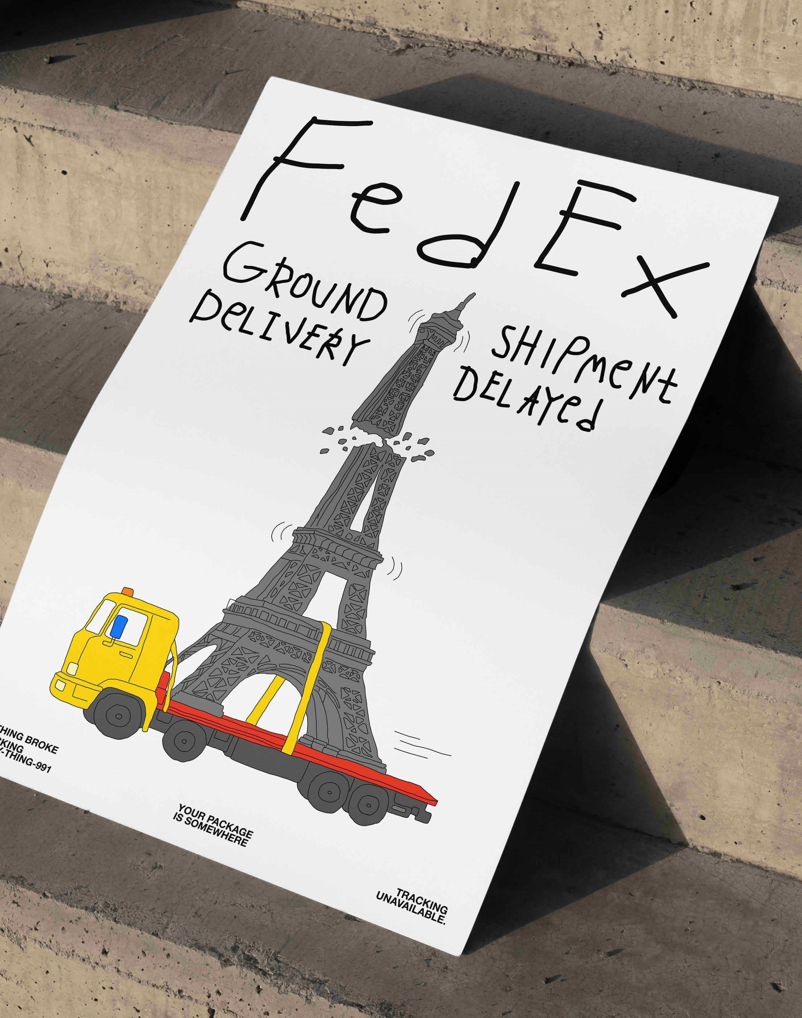 Shipment Delayed Eiffel Tower by Anna Matevosian