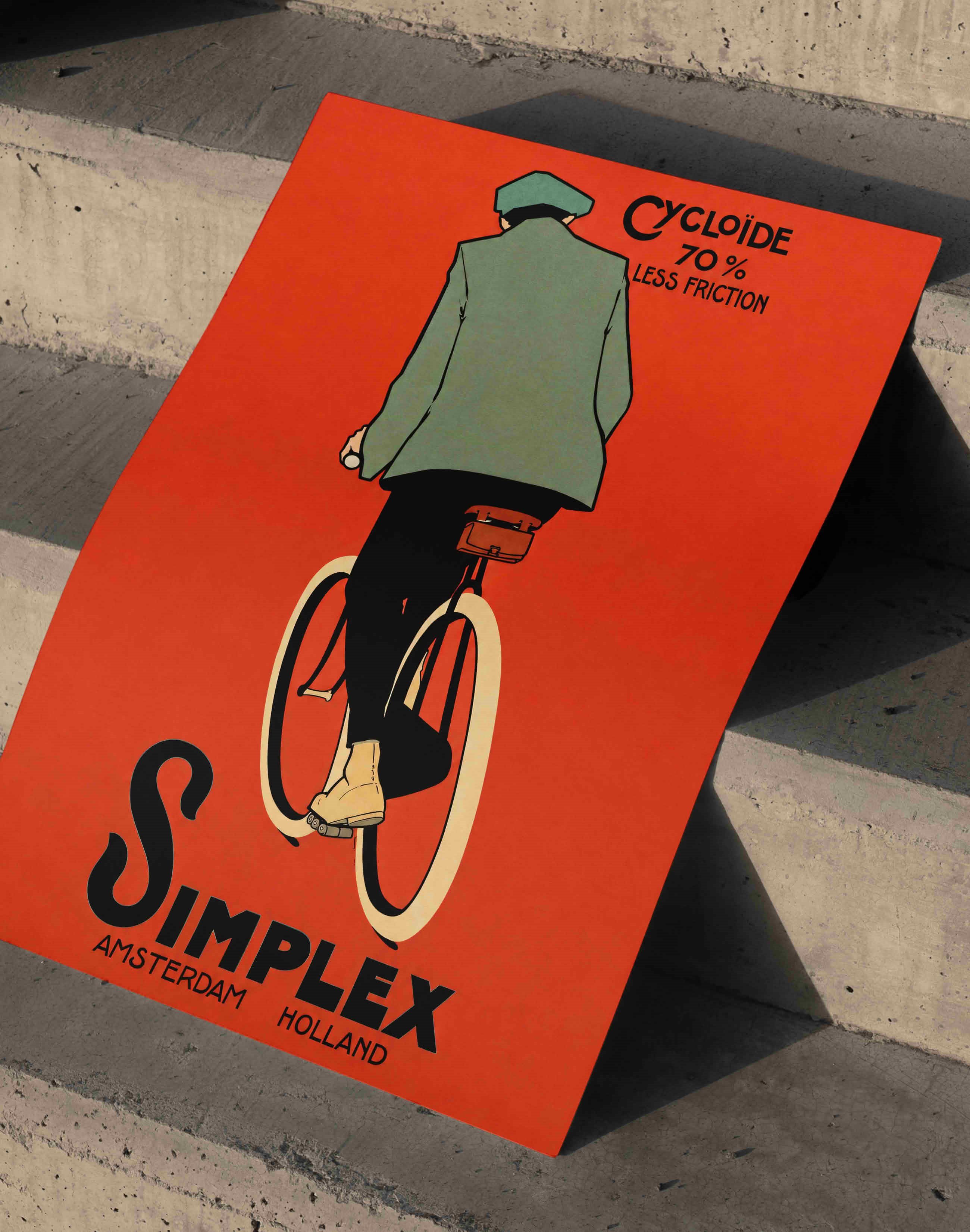 Simplex Holland (1920) – Charles Verschuuren Art Deco Vintage Reklam Posteri