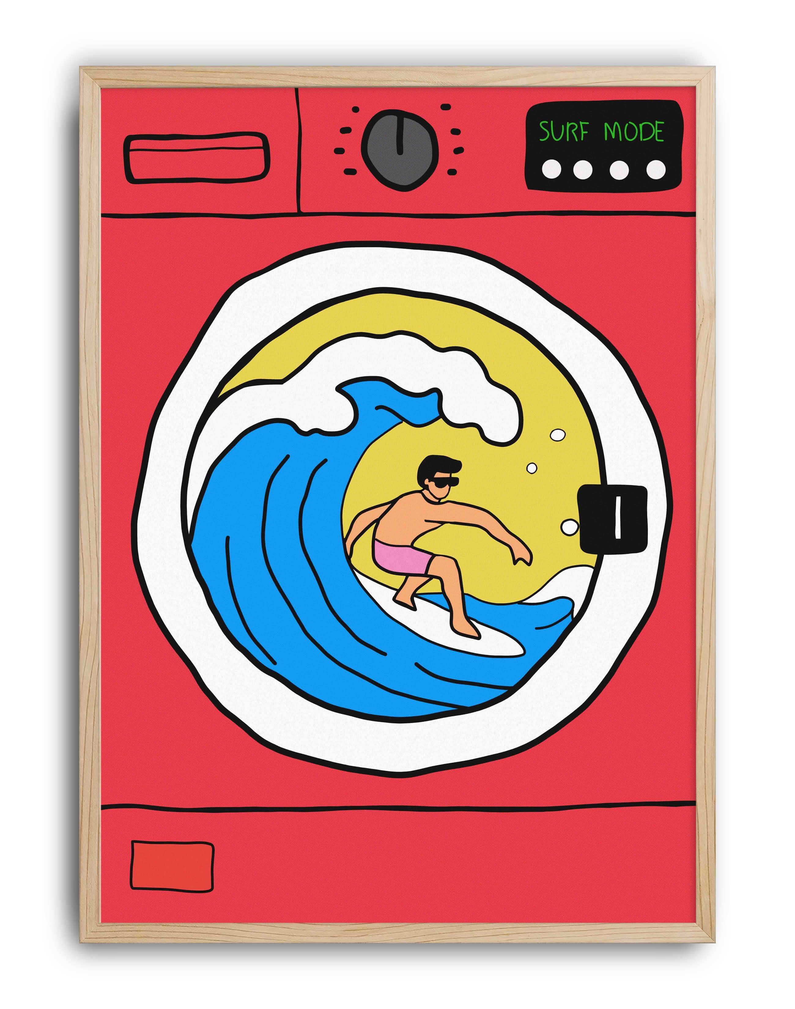 Surf Mode Retro Duvar Tablosu
