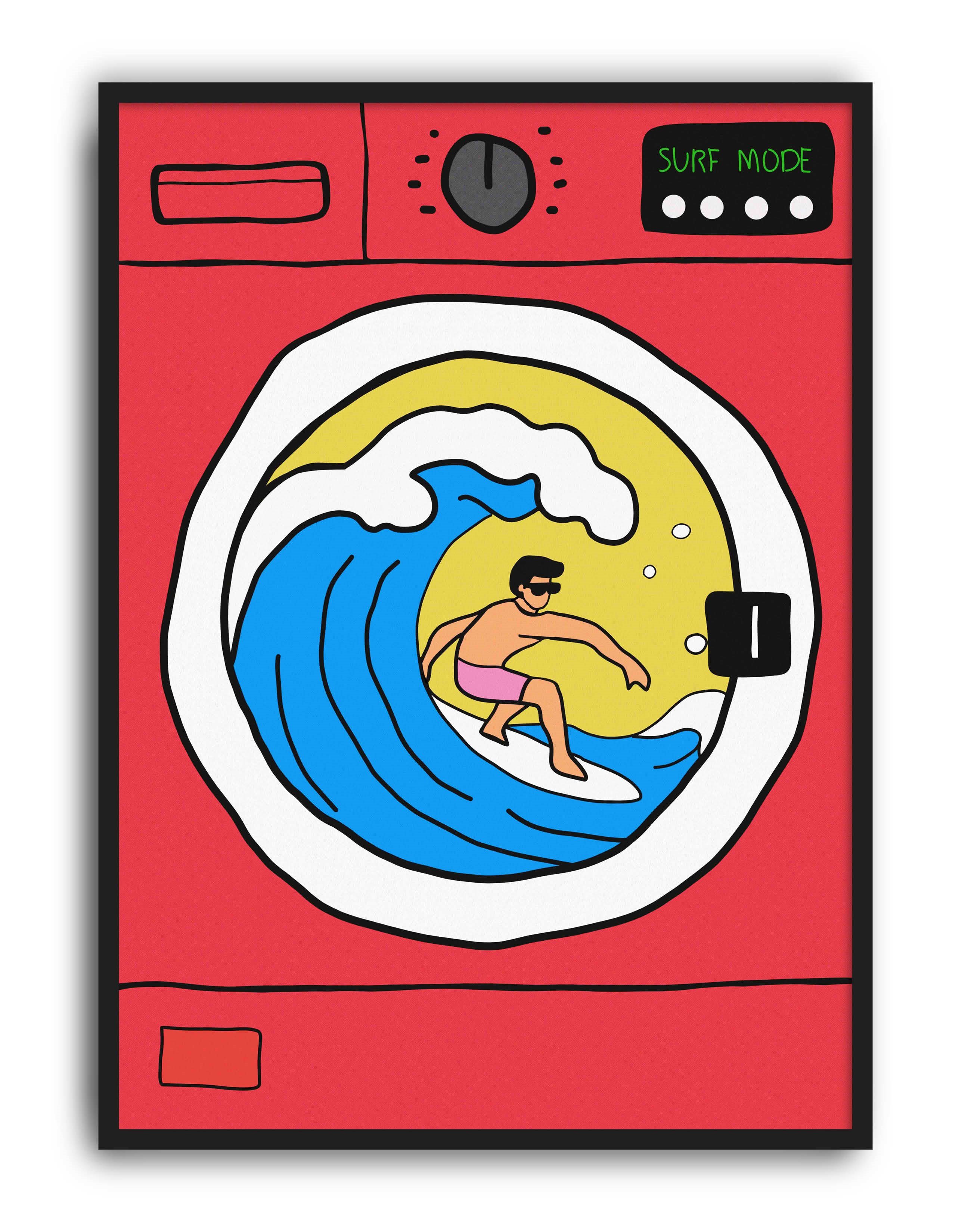Surf Mode Retro Duvar Tablosu