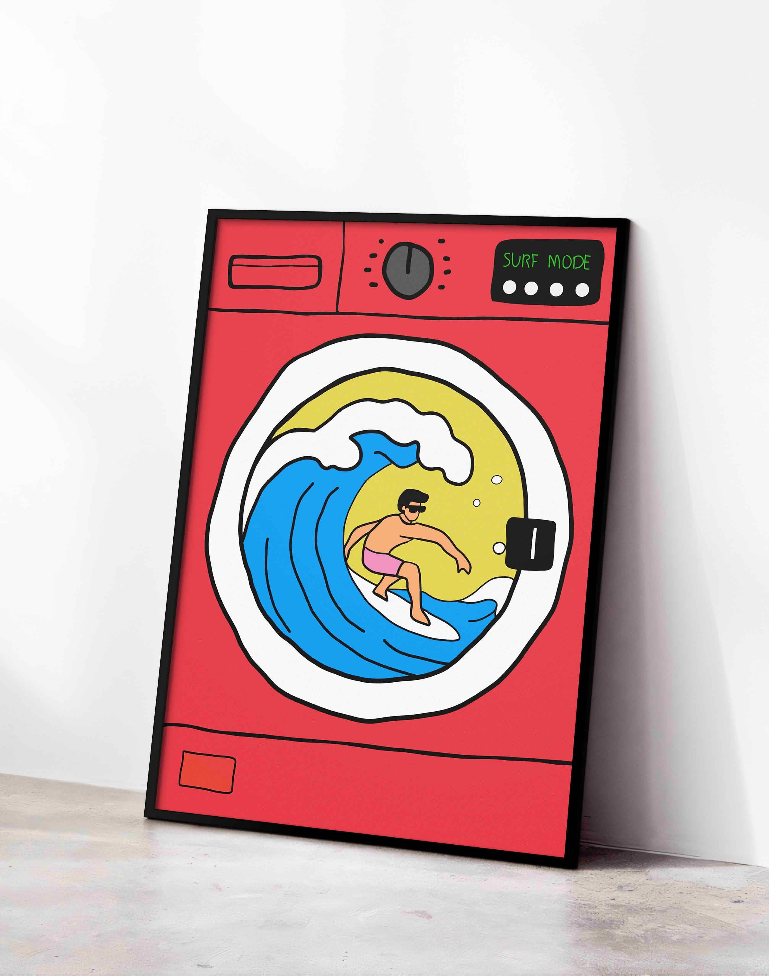 Surf Mode Retro Duvar Tablosu