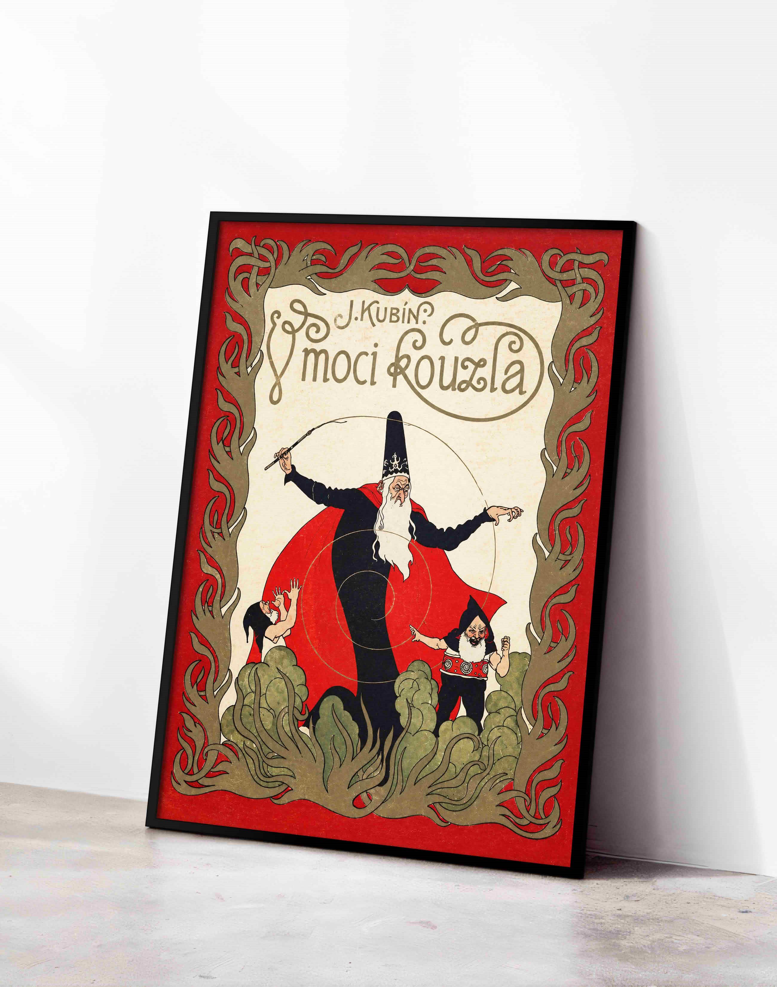 V Moci Kouzla (1924) – Artuš Scheiner Çek Art Nouveau Vintage Posteri