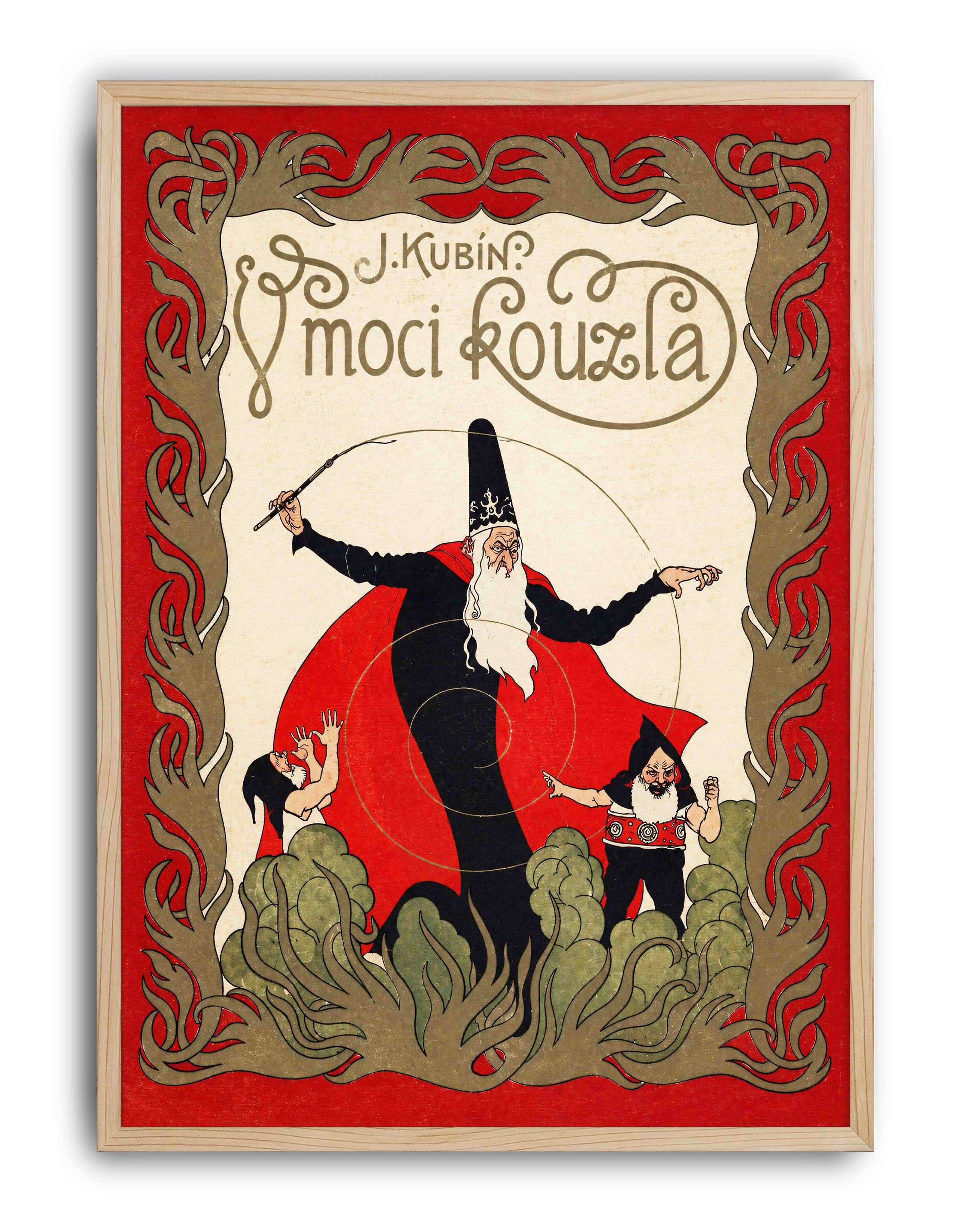 V Moci Kouzla (1924) – Artuš Scheiner Çek Art Nouveau Vintage Posteri
