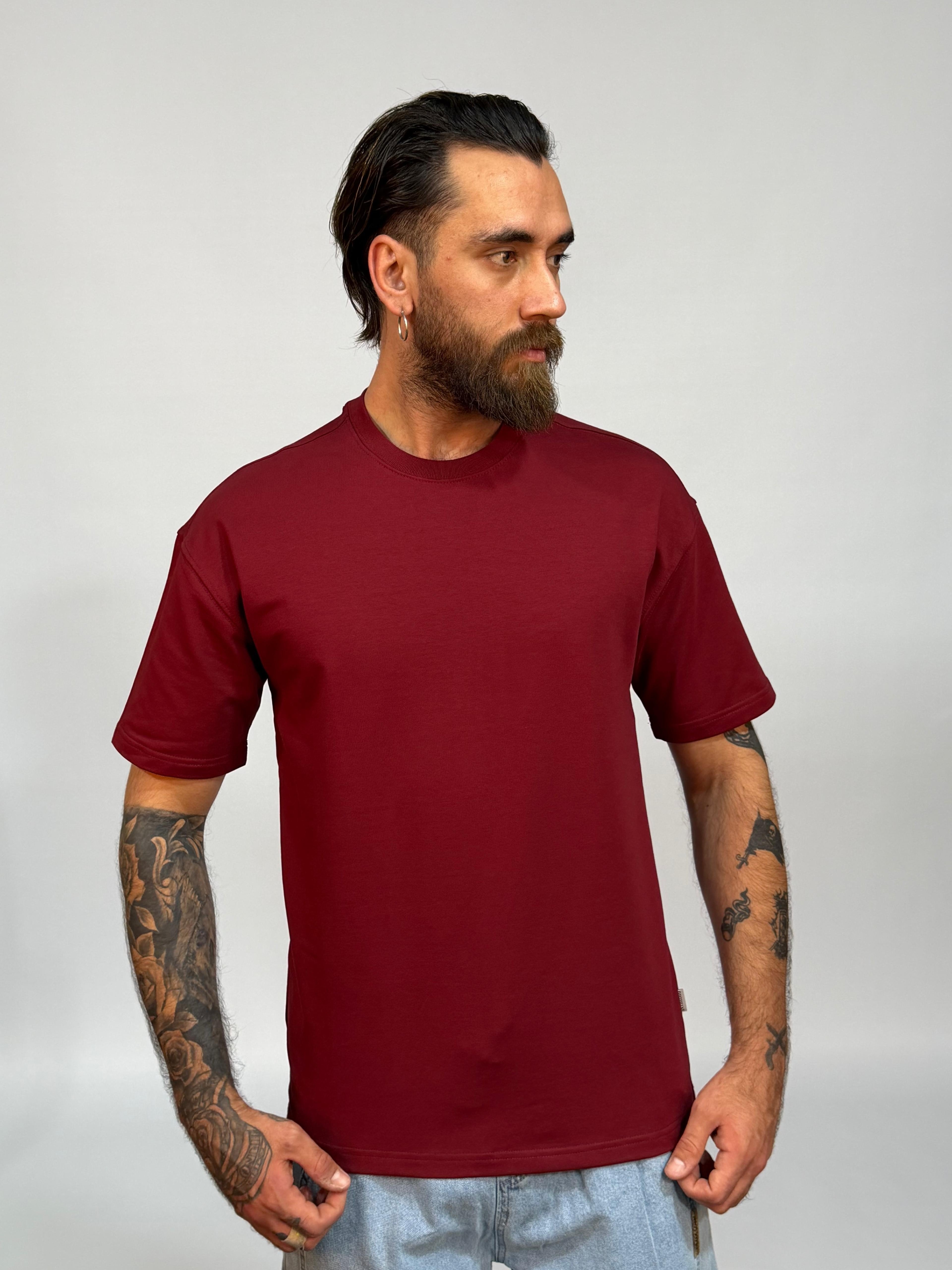 Basic Bordo Tişört
