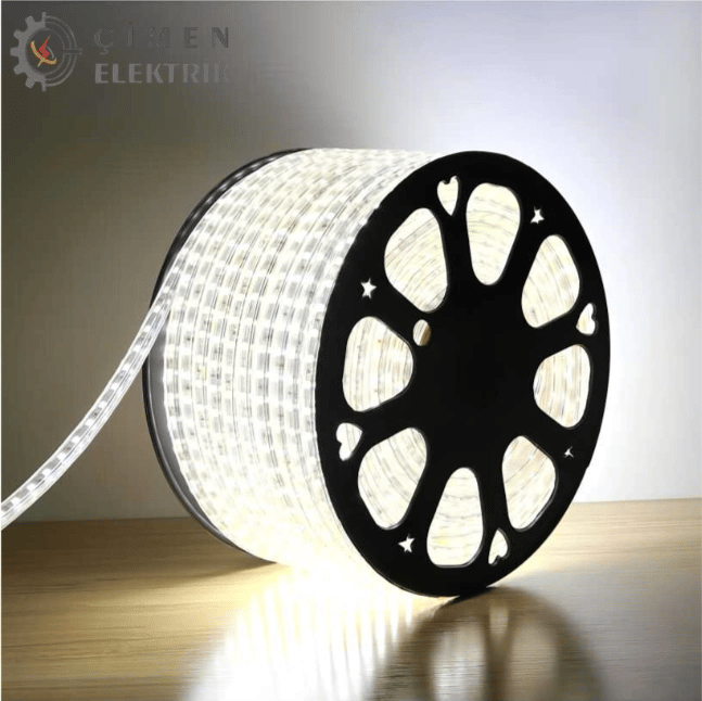1 Adet 25 Metre NOAS YL41 4001  Dış Mekan 220V 60 Çipli Hortum Led 6500K Beyaz