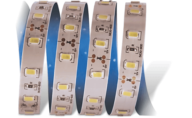 1 Adet 5 METRE CATA CT 4535 İç Mekan 12V 12 Çipli  Şerit Led 6400K Beyaz Işık