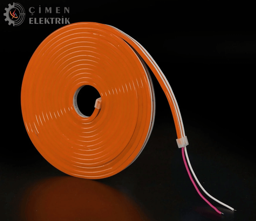 1 Adet 5 Metre NOAS YL42 0126 Dış Mekan 12V Amber Neon Hortum Led