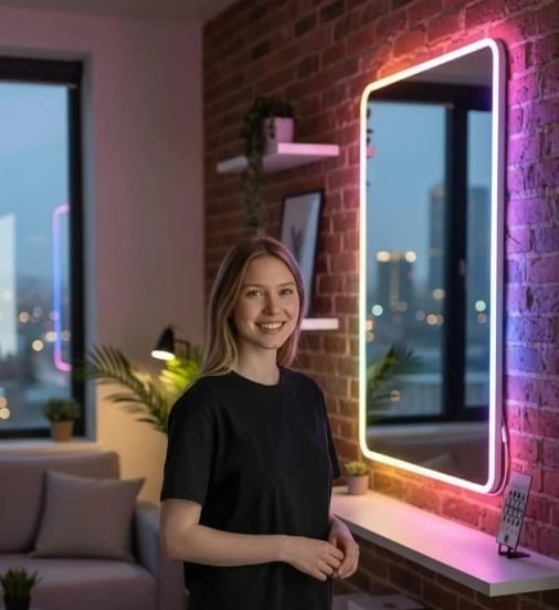 1 Adet AC 5435 RGB Pixel Neon Led Seti USB Girişli Kumandalı 5 Metre