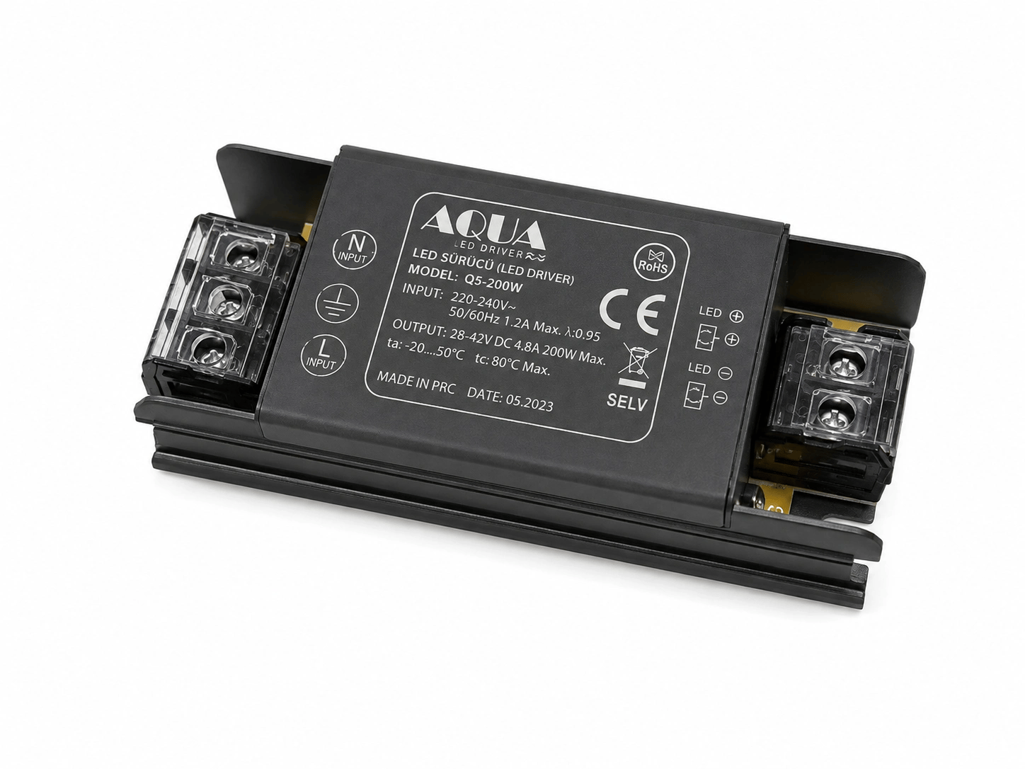 1 Adet AQUA AU 1537 Süper Slim 5A Led Trafosu 12V 60W