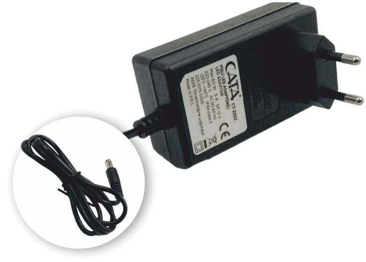 1 Adet CATA CT 2553 Fişli Adaptör 5A 60W 220V