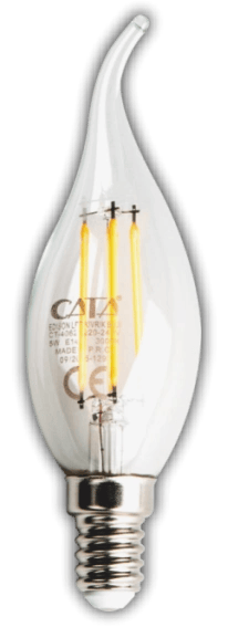 1 Adet CATA CT 4064 Kıvrık Led Rustik Ampul 7W 3200K Gün Işığı E14 Duy