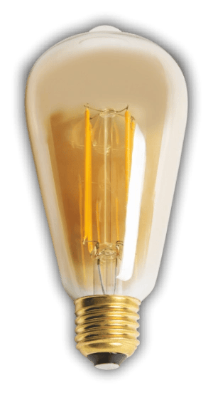 1 Adet CATA CT 4350 Led Rustik Ampul 4W Amber Işık E27 Duy