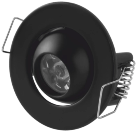 1 Adet CATA CT 5268 Ufo Yıldız 1.5W Sıva Altı Led Spot Siyah Kasa Gün Işığı 3200K