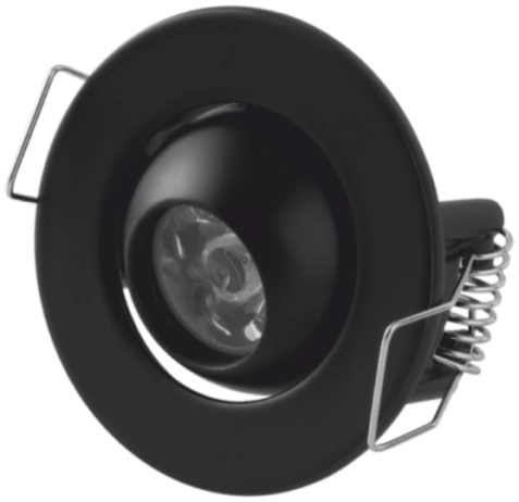 1 Adet CATA CT 5268 Ufo Yıldız 1.5W Sıva Altı Led Spot Siyah Kasa Gün Işığı 3200K