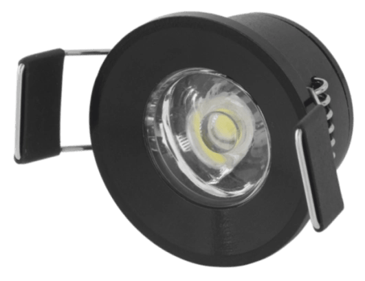 1 Adet CATA CT 5270 Yıldız 1.5W Sıva Altı Led Spot Siyah Kasa Beyaz Işık 6400K