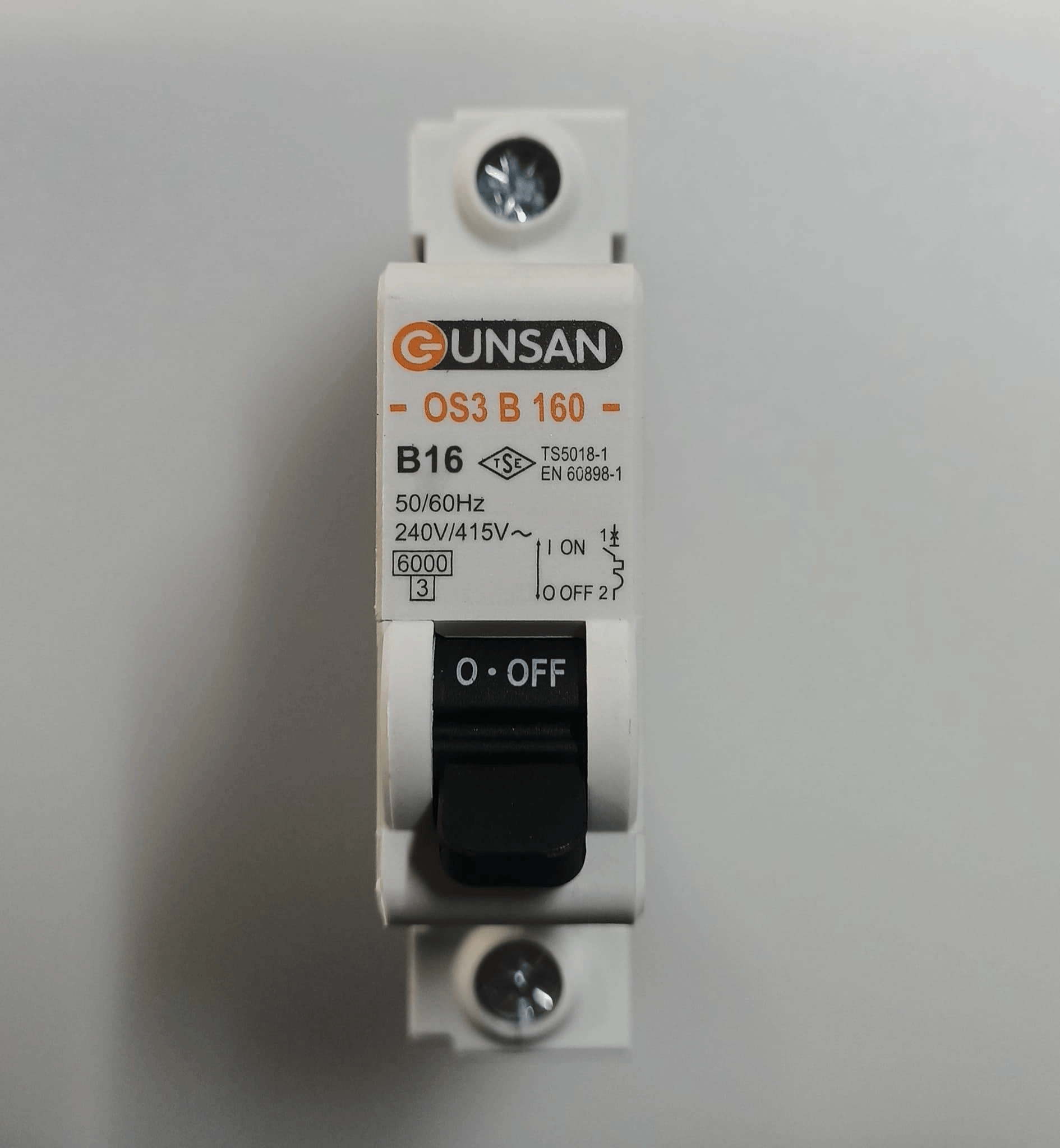 1 Adet Günsan 1X20 A B Tipi 6Ka W OTOMAT Sigorta