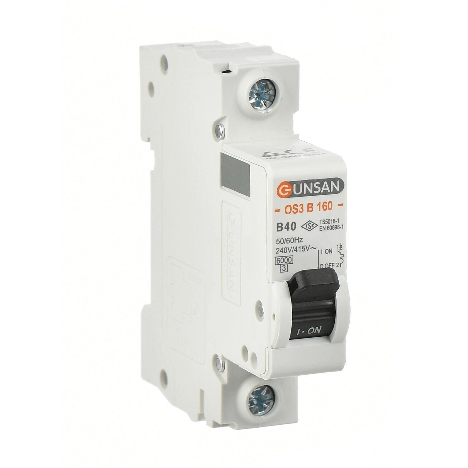 1 Adet Günsan 1X40a B Tipi 6 Ka Otomatik Sigorta OS3B160-40