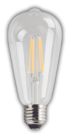 1 Adet KENDAL KES505 Led Rustik Ampul 6W 2700K Gün Işığı E27 Duy