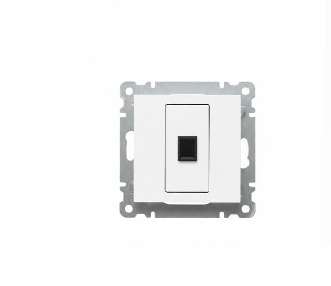 1 Adet Makel Karea Beyaz Fiber Optik Prizi Çerçevesiz