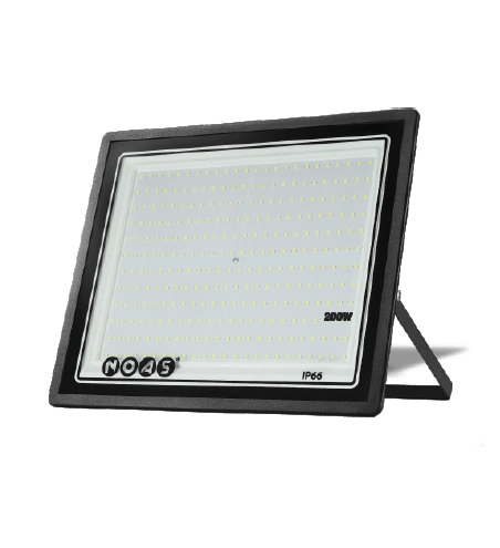 1 Adet NOAS YL70 1200 200W Ultra Slim Led Projektör 6500K Beyaz Işık