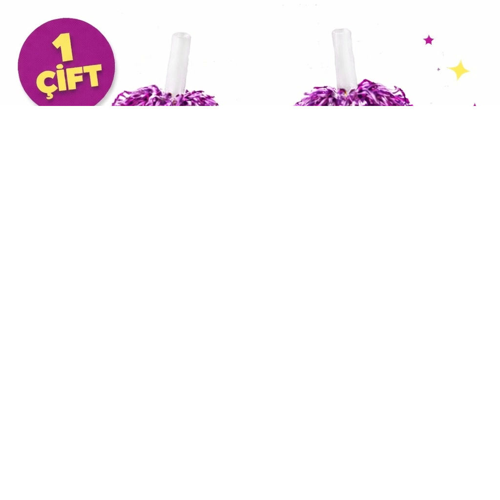 1 Çift ( 2 Adet ) Fuşya Renk 23 Nisan 19 Mayıs 29 Ekim Okul Gösteri Ponponları Ekstra Dolgun Bx40