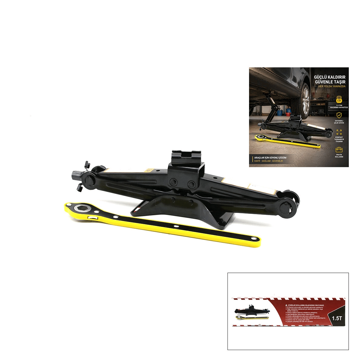 1.5 Ton - Cırcır Kollu Kriko Bx40