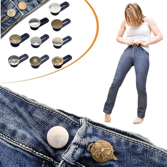 10 Adet Yedek Kot Düğmeleri Beden Genişletici Bx40