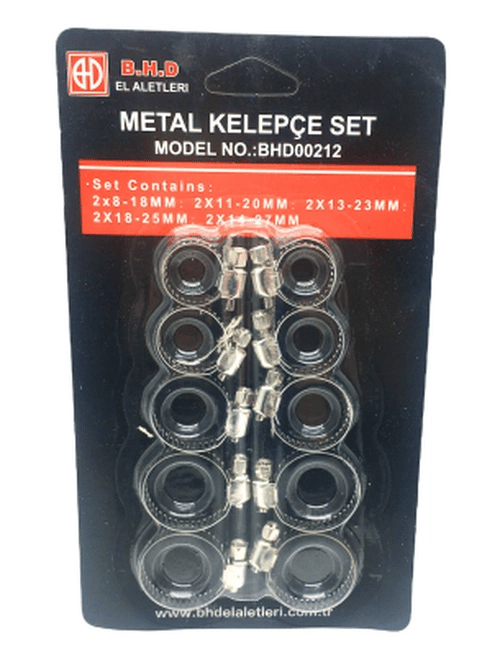 10 Parça  Metal Hortum Kelepçesi Set Bx40