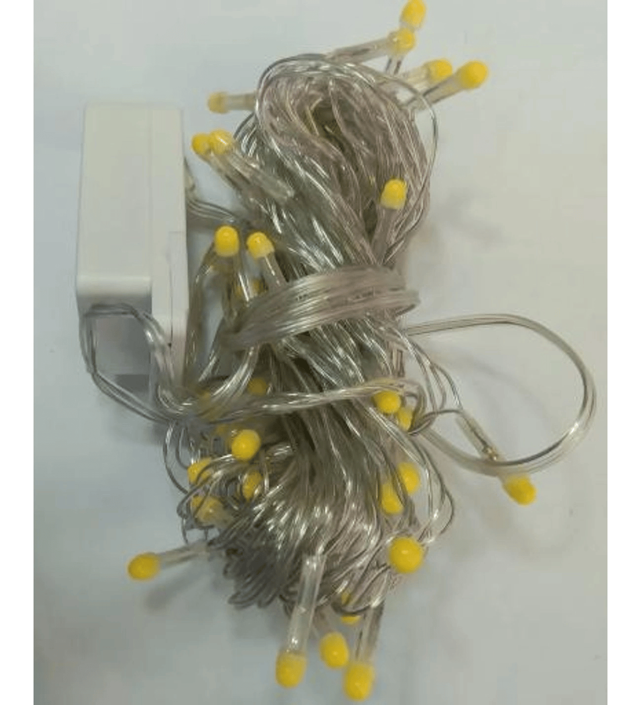 10m 100 Led Damla Uçlu Led Işık Beyaz Işık Şeffaf Kablo