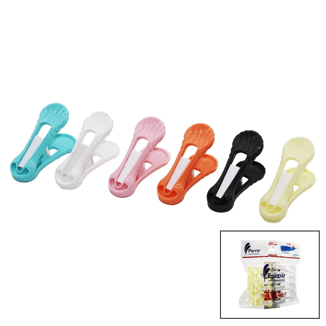 12pcs   Yaysız  Plastik Renkli Mandal Bx40