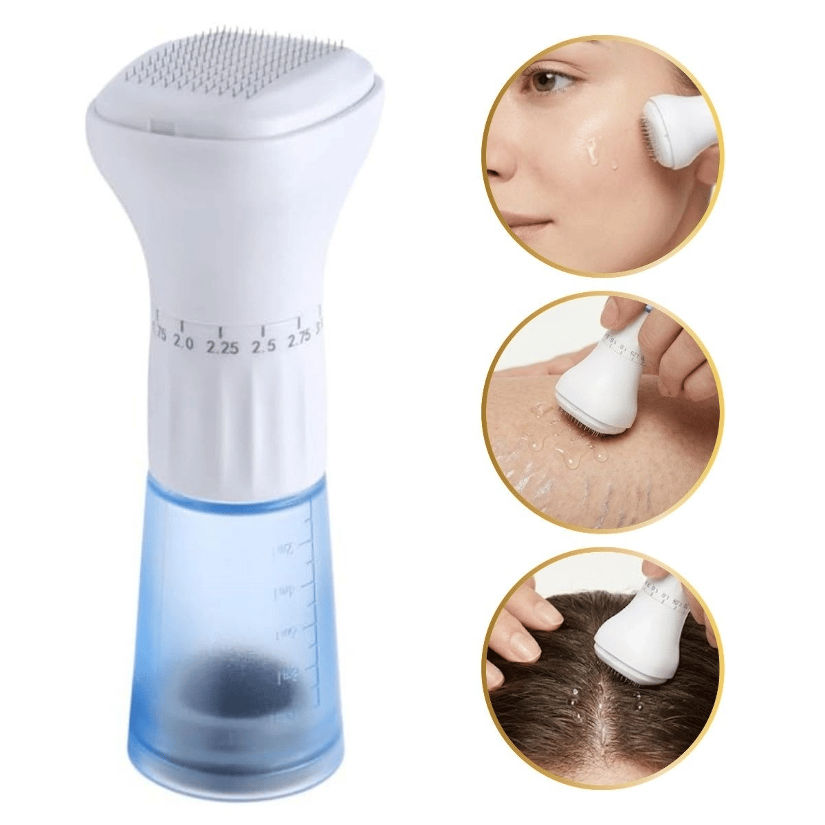 140 İğneli Serum Hazneli Dermaroller – 0-3 Mm Ayarlı Dermaroller Mikro İğneli Saç, Cilt Ve Vücut Bakım Aparatı Bx40