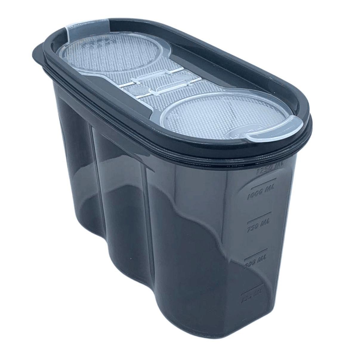 2 Kapaklı Ölçekli Erzak Saklama Kabı - 1,2 Litre - Sa930 Bx40