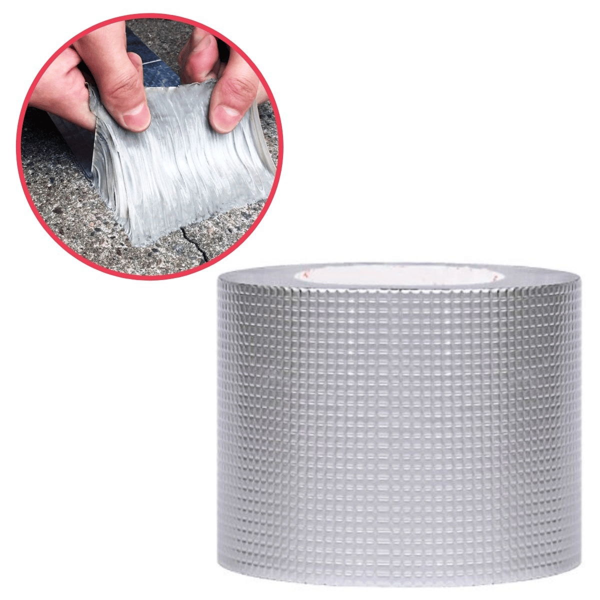 2 Mt Yüksek Sıcaklık Dayanan Su Geçirmez Çatı Duvar Çatlak Onarıcı Yapışkan Bant Folyo 10 Cm Bx40