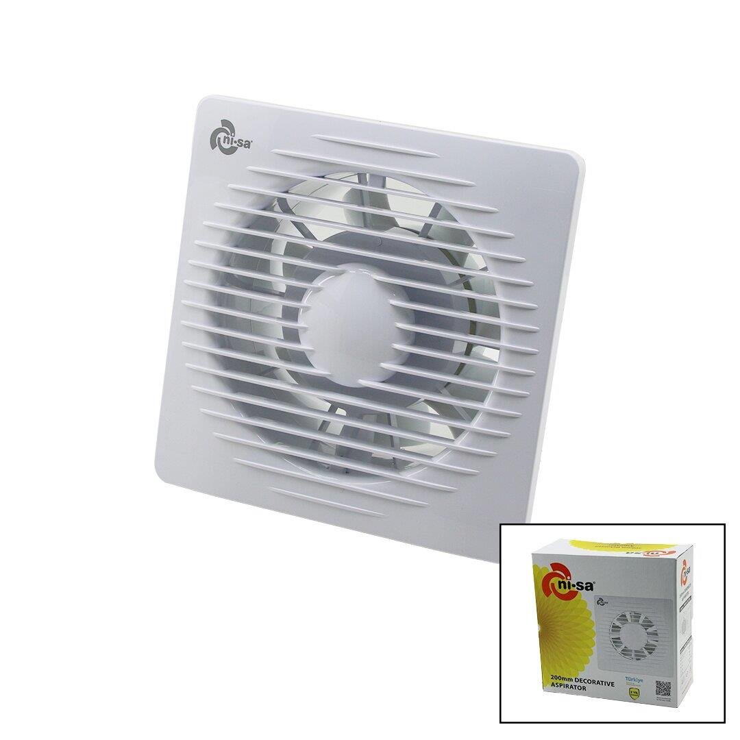 200 8İNÇ BANYO TUVALET HAVALANDIRMA ASPİRATÖRÜ 40W 200M3/H  EBT-200 (3936)