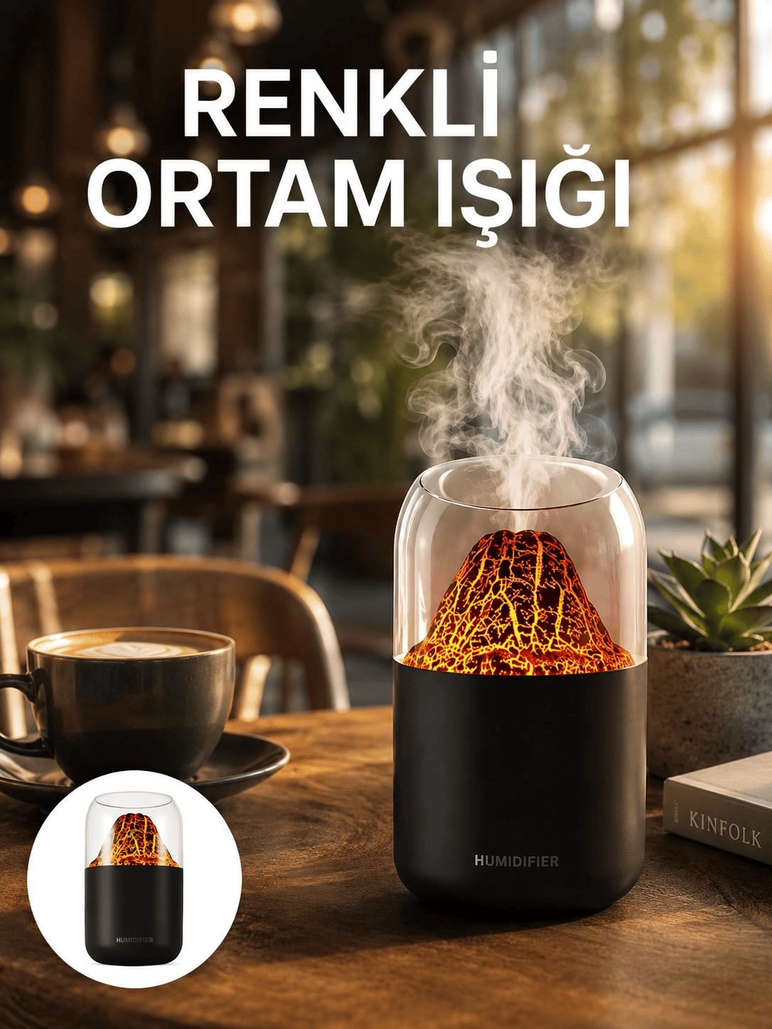280 ml Kapasiteli Aromaterapi Cihazı Yeni Nesil