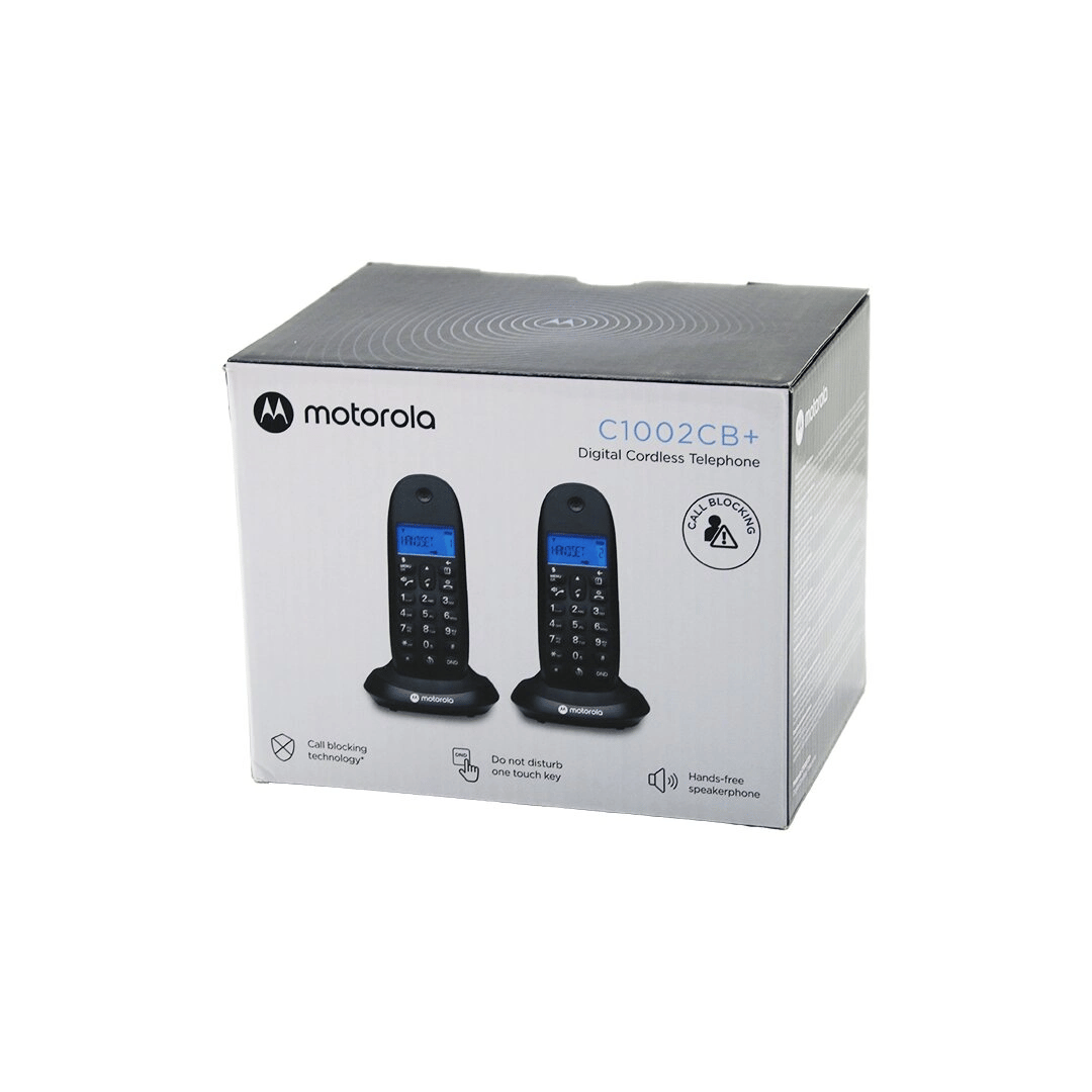 2pcs Siyah Dijital Kablosuz - Telsiz Telefon Arayan No Görme 50 Hafıza C-1002cb Bx40