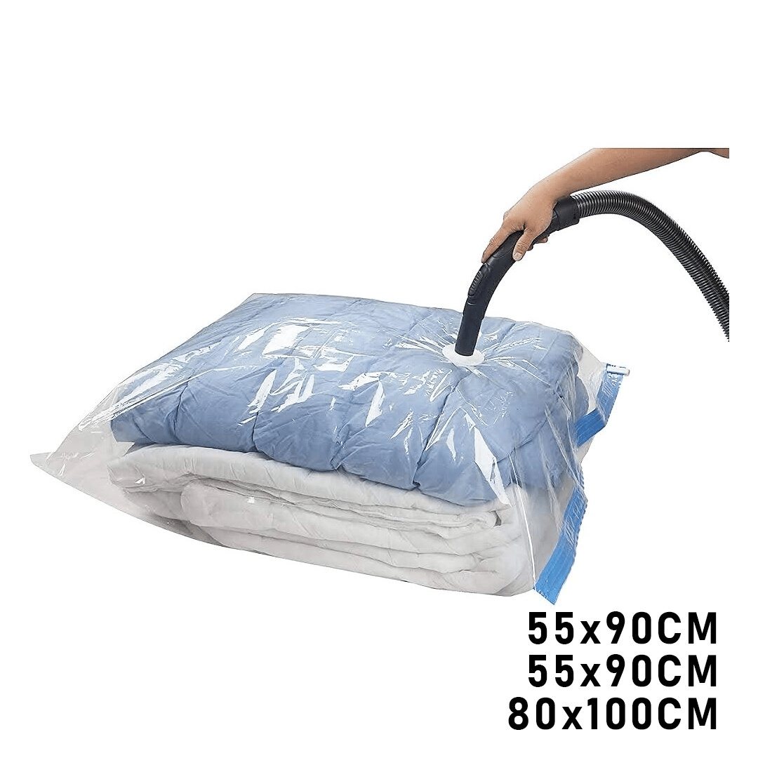 3lü Set  Vakumlu  Poşet  Hurç 2 Adet Xl= 55x90cm + 1adet Xxl= 80x100cm  %75 Yer Tasarrufu Bx40